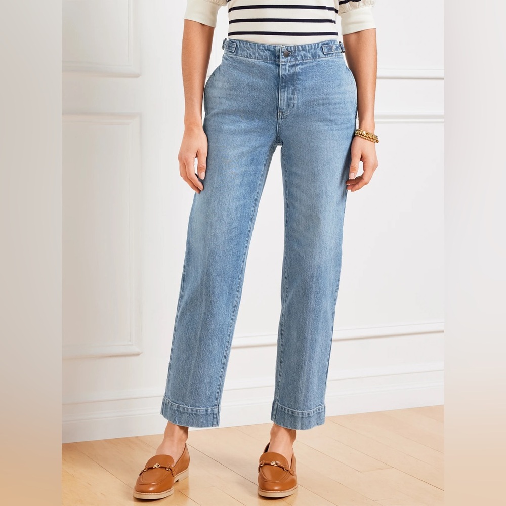 Talbots Light Blue Straight ankle Jeans